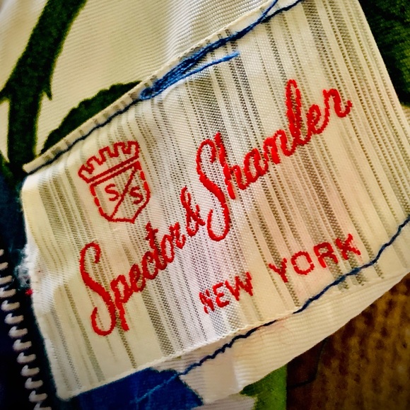 Spector & Shanler 50’s Vintage Satin Chiffon Cocktail Dress - Picture 2 of 9